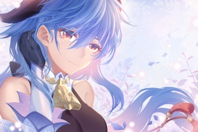 HD original god Ganyu picture desktop wallpaper