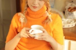 金髮美女初秋溫暖唯美寫真