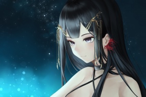 Burial Flowers Double Flowers Beautiful and Very Clear Computer Wallpaper