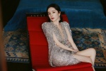 Sexy photo of Yang Mi in fantasy star streamer cape dress