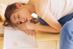 背帶褲美女吊帶馬尾唯美寫真
