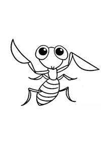 昆虫螳螂简笔画图片