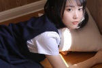 Cute beauty schoolgirl seductive photo in miniskirt