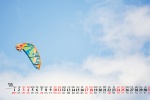 July 2021 blue sky buildings desktop calendar wallpaper