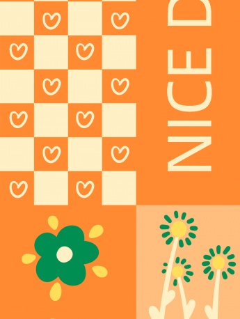 小熊甜橙曲麵屏手機壁紙