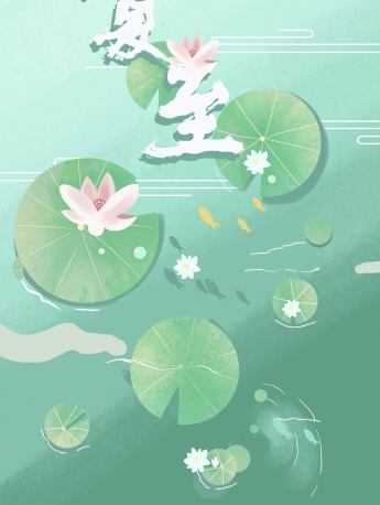 夏至清新唯美手機壁紙圖片