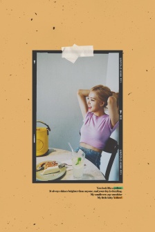 Park Caiying's polaroid mobile wallpaper