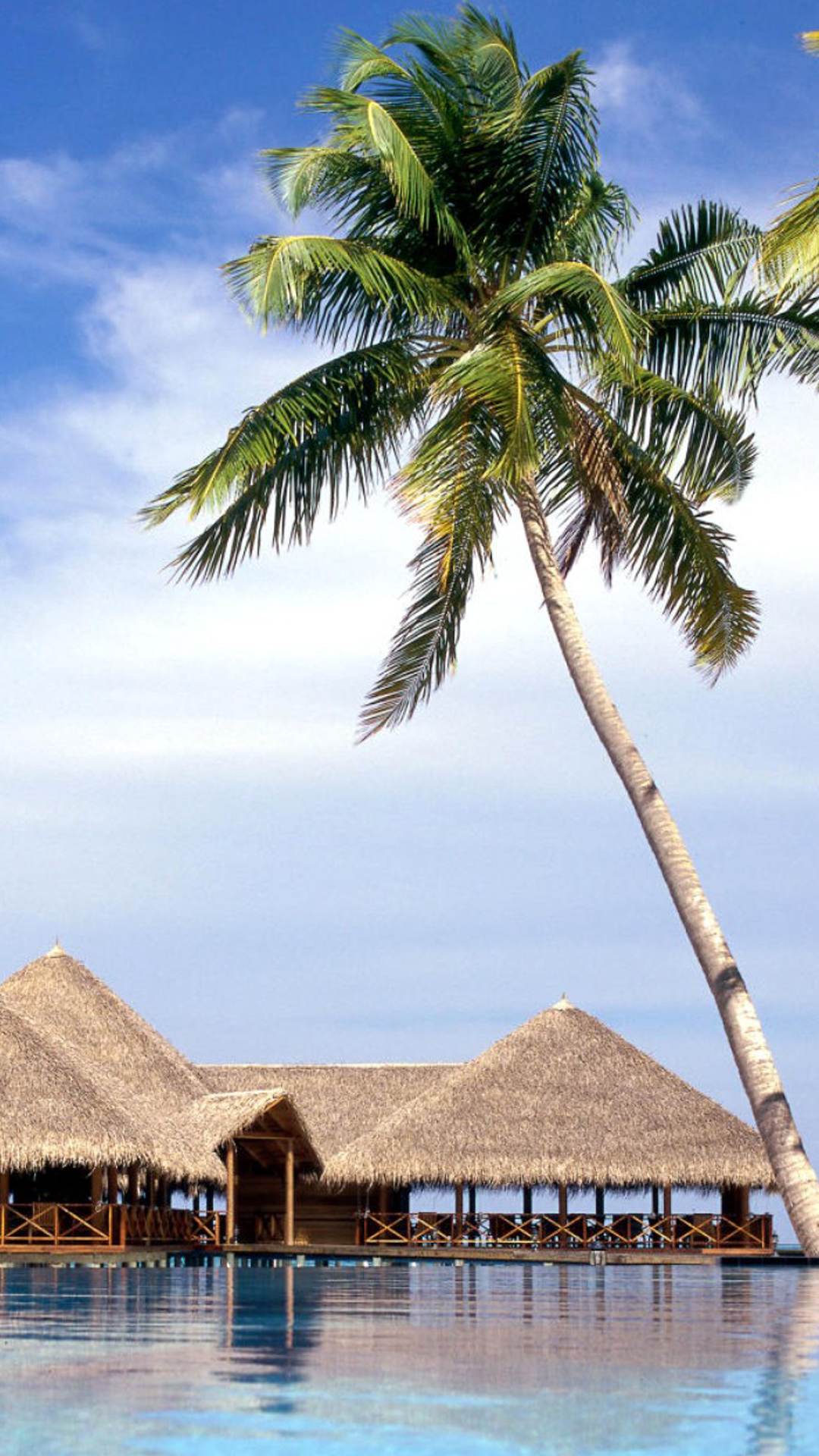 Resort city seaside scenery mobile wallpaper