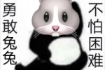 勇敢兔兔不怕困难