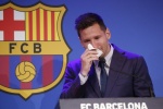 Messi bursts into tears as he bids farewell to Barcelona