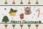 Cute Christmas cartoon mobile wallpaper