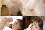 Photo pictures of charming and sexy beauties in white wedding dresses