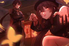 Genshin Impact Walnut Illustration Picture HD Desktop Wallpaper