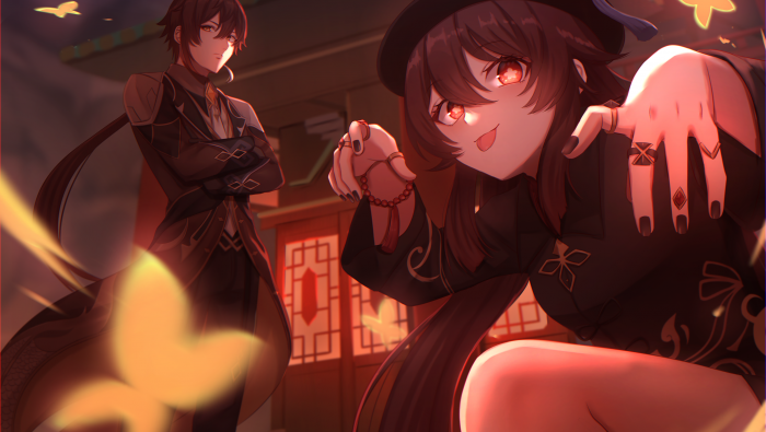 Genshin Impact Walnut Illustration Picture HD Desktop Wallpaper
