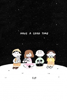 萌系简约卡通手机壁纸