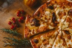 Delicious and tempting western pizza poster picture wallpaper