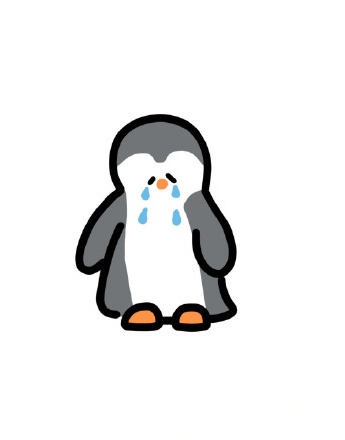 Sad little animal cartoon avatar