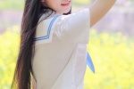 花海美女制服超短裙诱惑性感写真