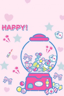 粉色卡通萌物高清手机壁纸