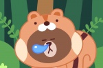 Line Friends forest animal wallpaper
