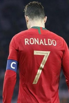 Cristiano Ronaldo No. 7 jersey HD background image