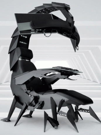 酷炫蝎子電競椅高清圖