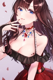 Beautiful and cute anime girl mobile wallpaper