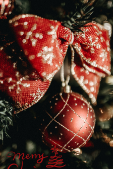 Christmas balls mobile wallpaper picture