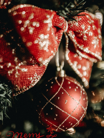 圣诞彩球手机壁纸图片