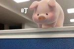 Collection of cute pig related emoticons