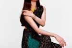 Liu Shishi sexy photo in bright starry sky dress