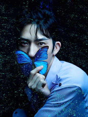 Jing Boran's creative and handsome fluorescent photo blockbuster