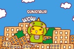 Little Dinosaur Cat Cartoon Picture Wallpaper