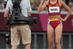 Wang Chunyu finished fifth in women's 800 meters
