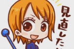 One Piece Nami cartoon expression pack