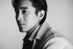 Lin Gengxin's handsome black and white atmospheric photo