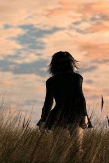 Lonely back sad background picture