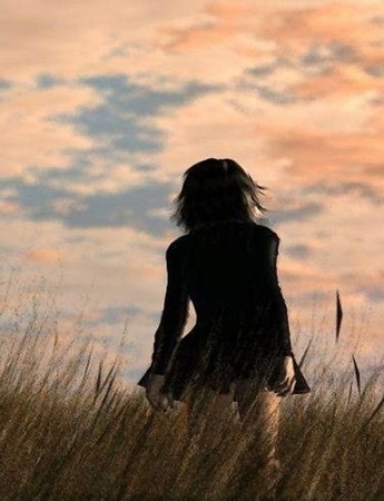 孤單背影傷感背景圖片