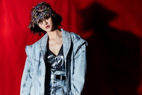 景甜時尚寫真高清桌麵壁紙