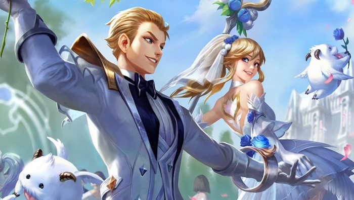 LOL mobile game Crystal Rose theme computer wallpaper