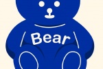 Klein blue cute bear mobile wallpaper