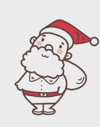 卡通聖誕老人頭像