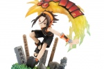 Partial details of the Shaman King Asakura Leaf figure