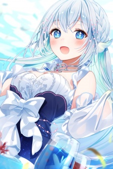 靈動可愛二次元美女手機壁紙