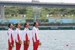 China's rowing team wins gold in women's quadruple sculls