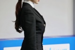 Wang Zhongyao sexy photo in black suit
