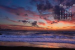 April 2022 seaside scenery calendar wallpaper