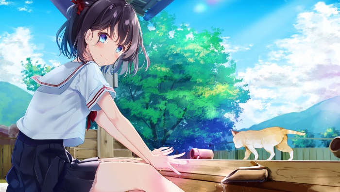 二次元軟萌動漫美女圖片桌麵壁紙