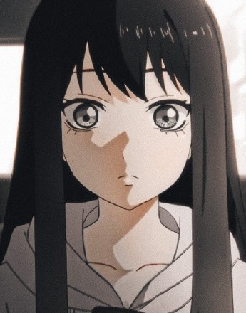 Yin Yang eyes see the child Yotsuya sees the child's avatar