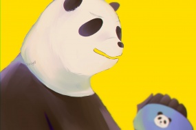 Spell Fighting Panda character computer wallpaper